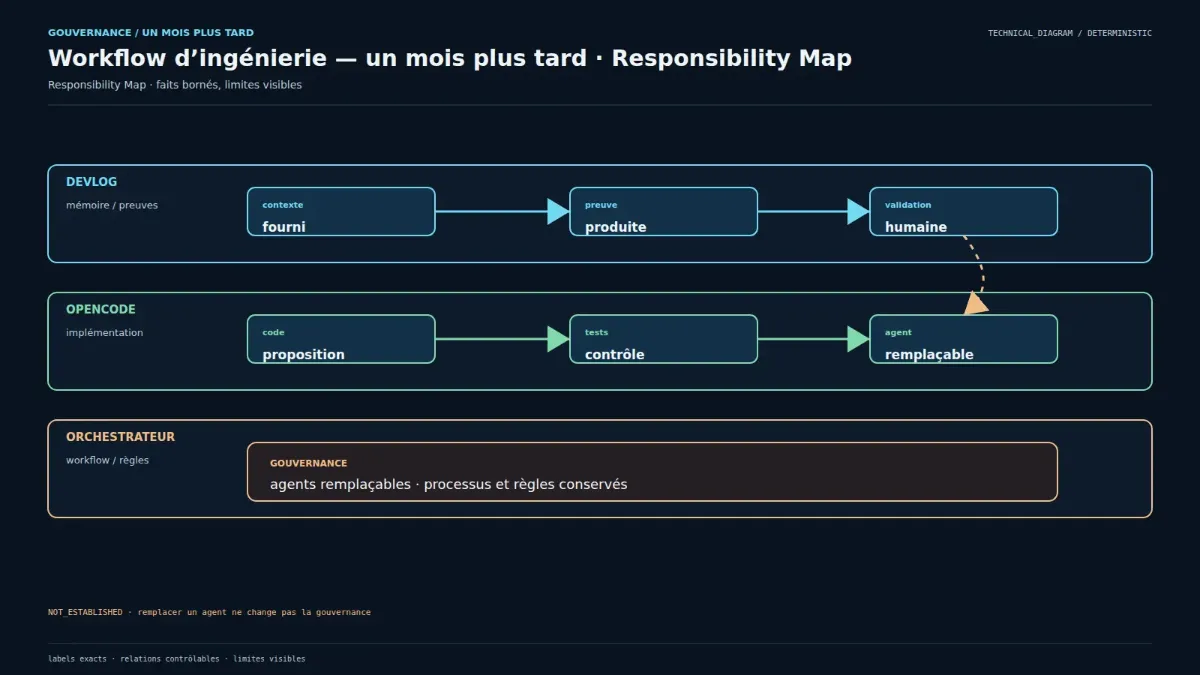 Mémoire, production de preuve et validation humaine dans le workflow